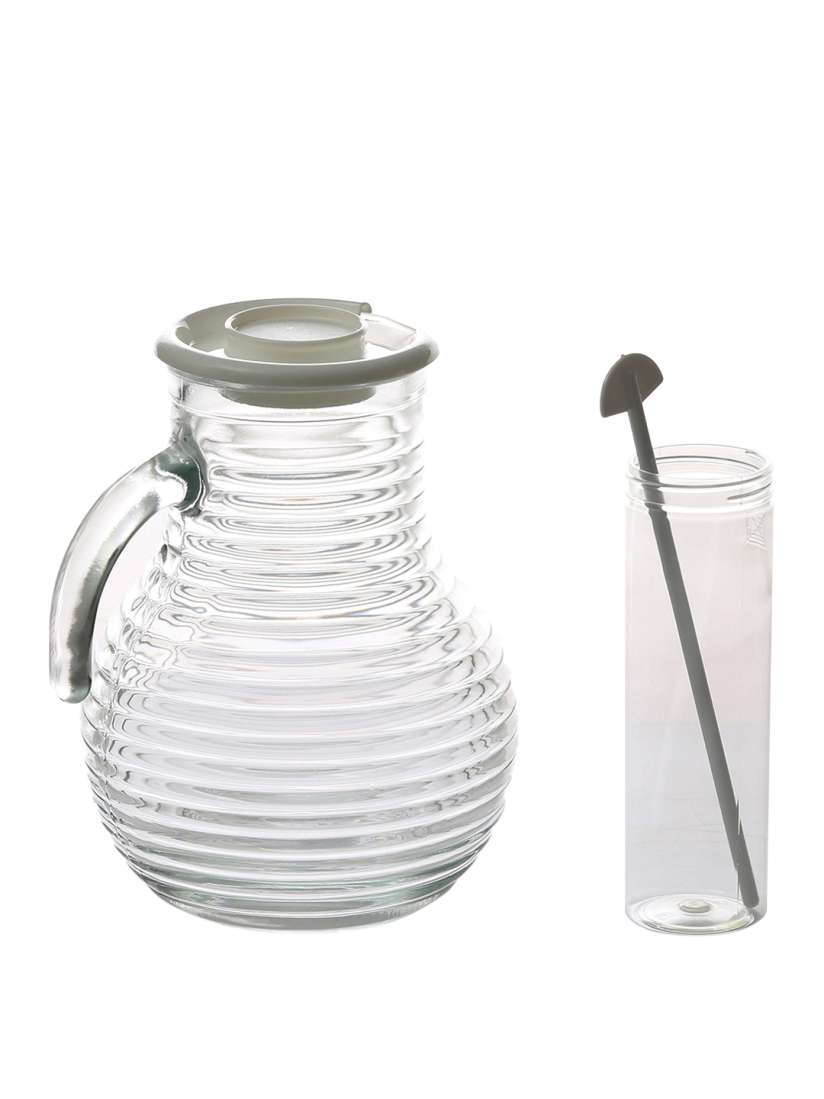 VIVA JUG WITH SOLID WHITE LID - BORMIOLI ROCCO # 1.35800