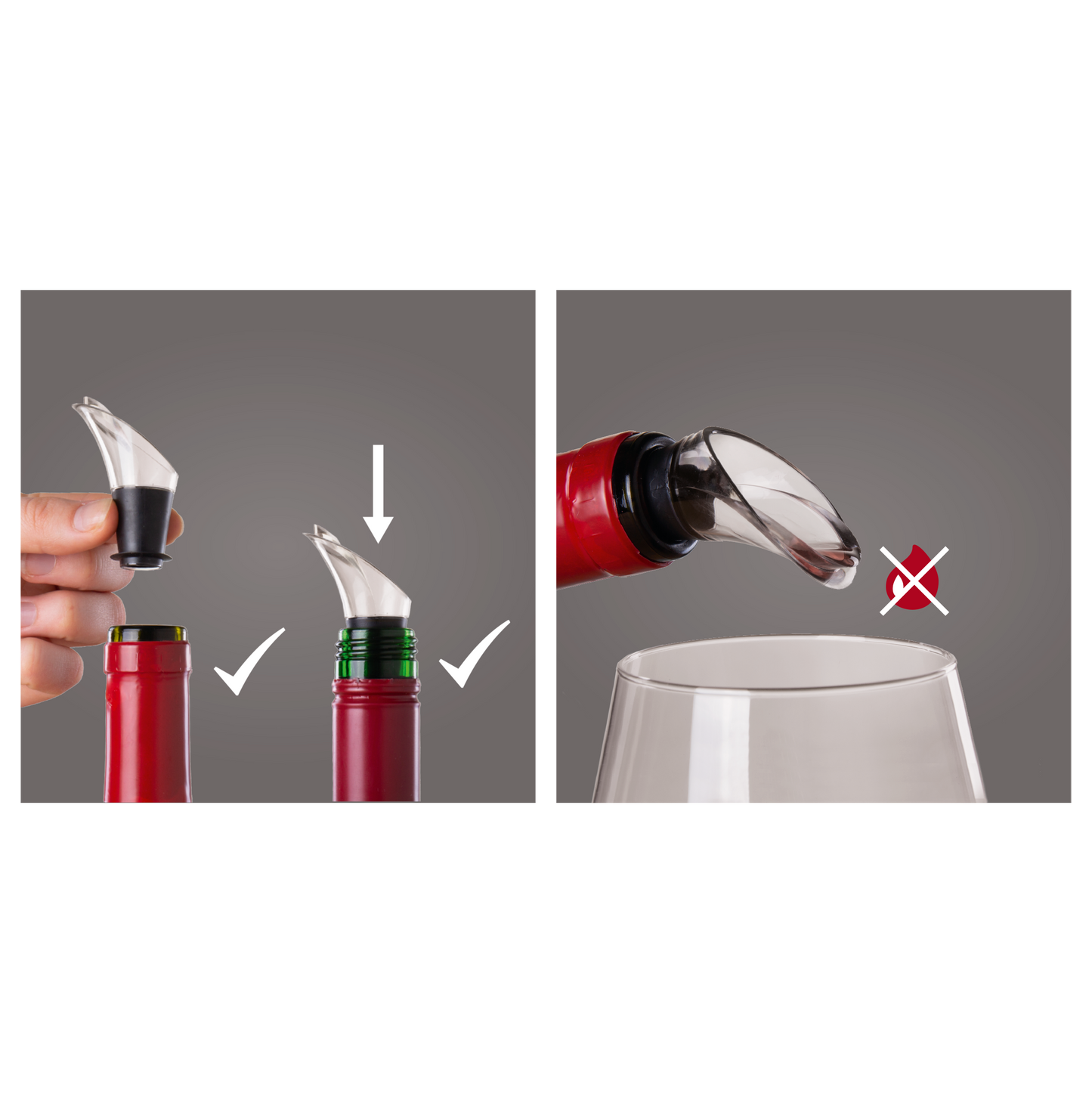 WINE SAVER CONCERTO GIFT SET (1 PUMP+3 STOPPERS+1 SERVER) - VACU VIN #0987660