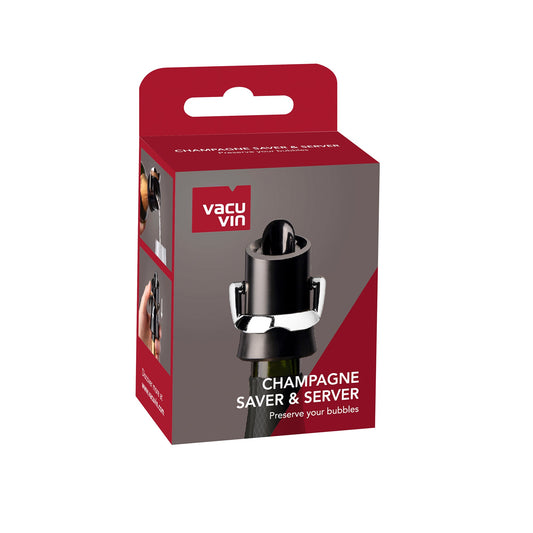Black Champagne Saver & Pourer - VACU VIN #1880460