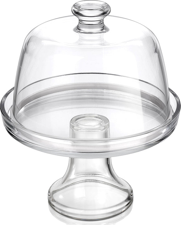 PALLADIP FOOTED SERVICE PLATE + DOME - BORGONOVO # 13285248