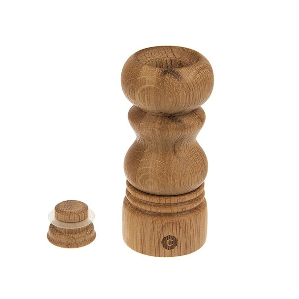 CERAMIC GRINDER SALT & PEPPER (OAK) -BROWN - CRUSHGRIND # 70150-2002
