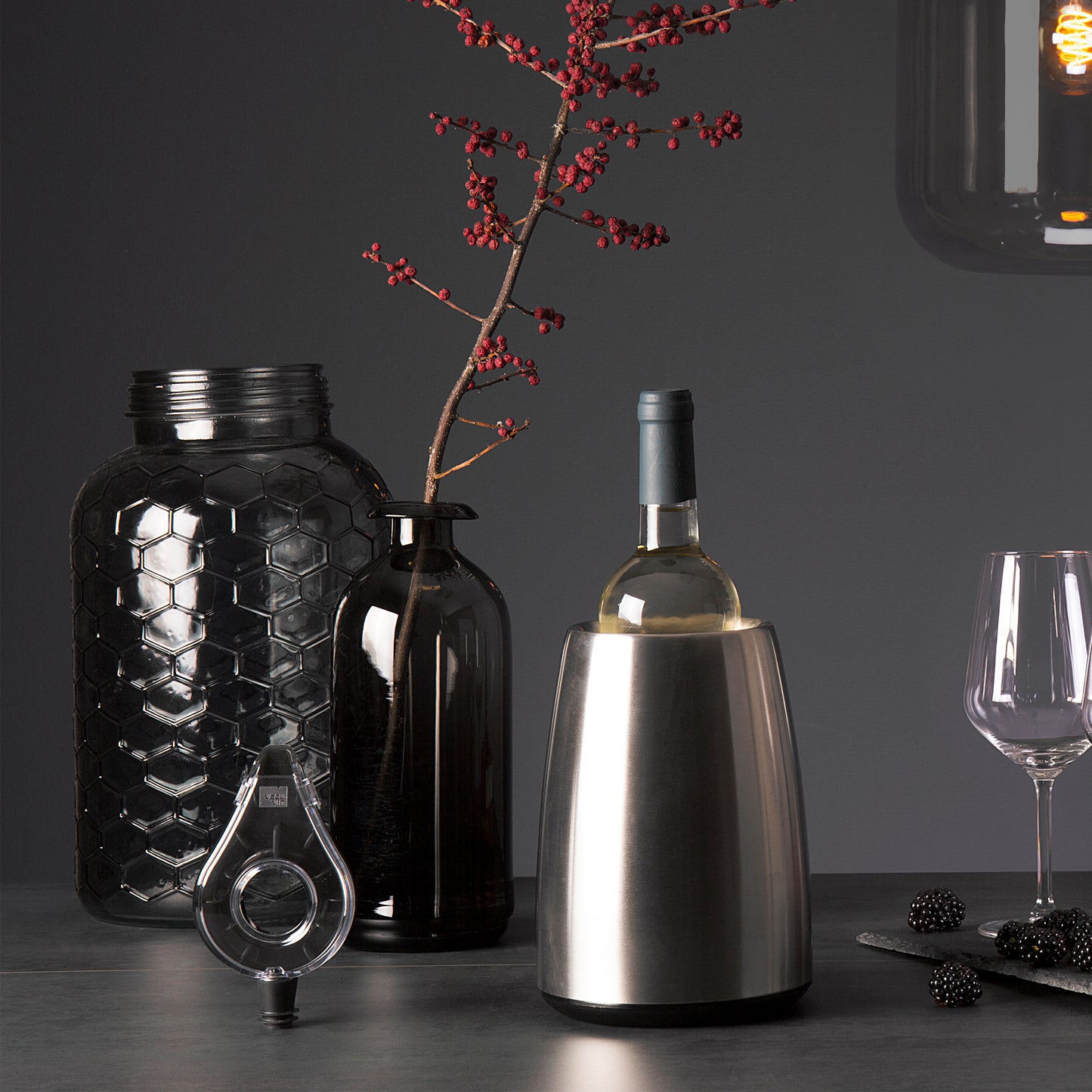 ACTIVE COOLER WINE ELEGANT - STAINLESS STEEL - VACU VIN # 3649360