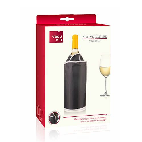 ACTIVE COOLER WINE TULIP BLACK - VACU VIN # 3870460