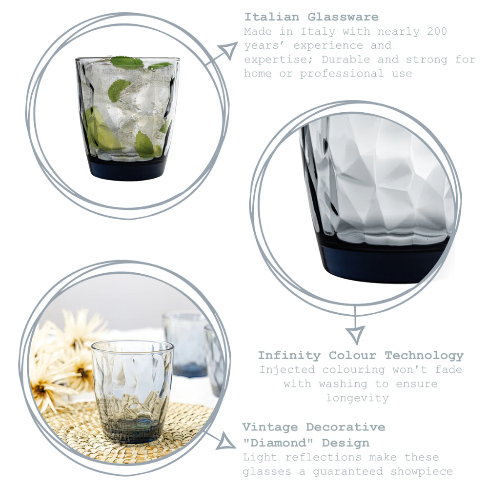 DIAMOND TUMBLER - BORMIOLI ROCCO # 3.50200