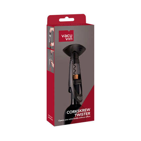 Twister Corkscrew with Bottle Grip - Black - VACU VIN #6881460