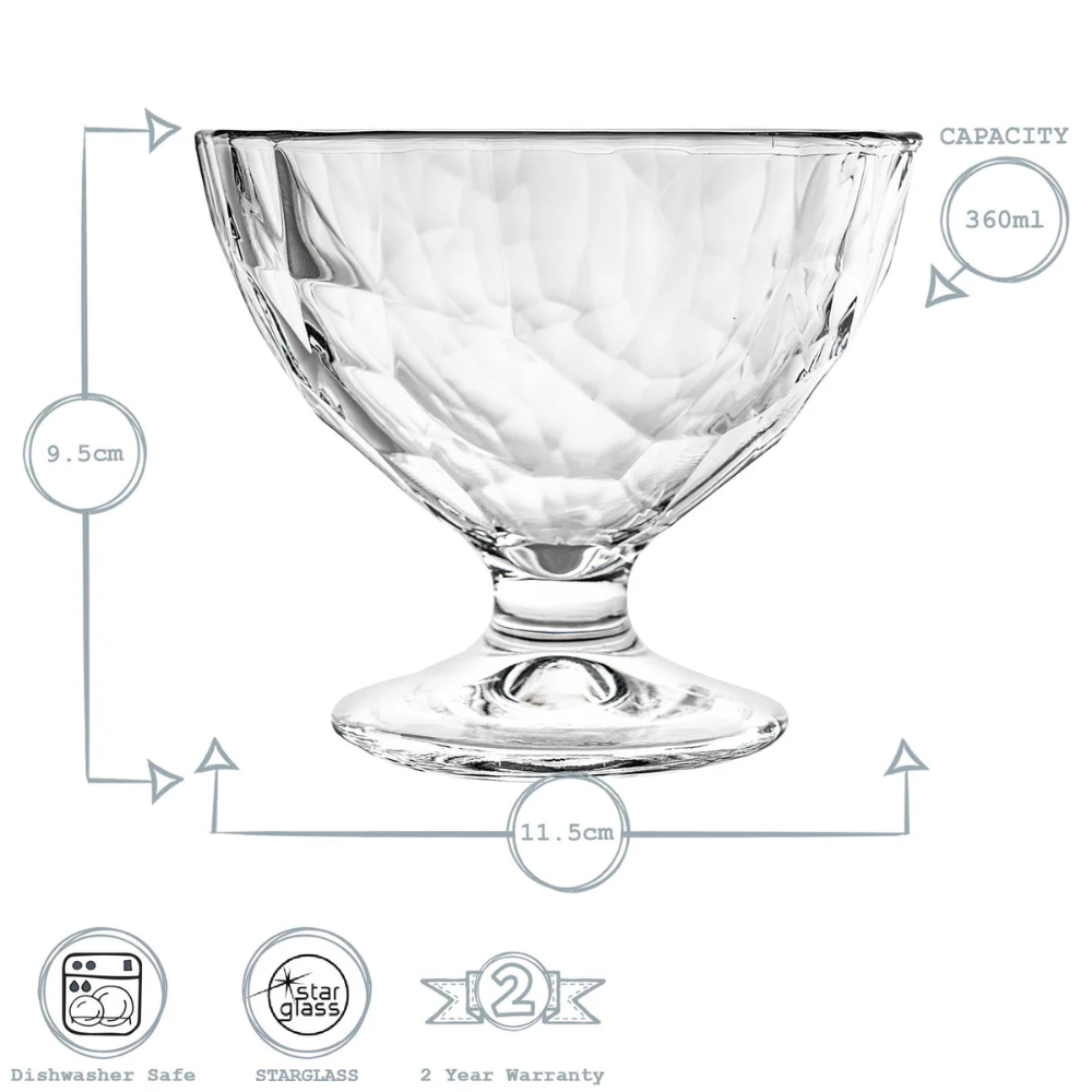 DIAMOND DESSERT BOWL - BORMIOLI ROCCO # 3.02262