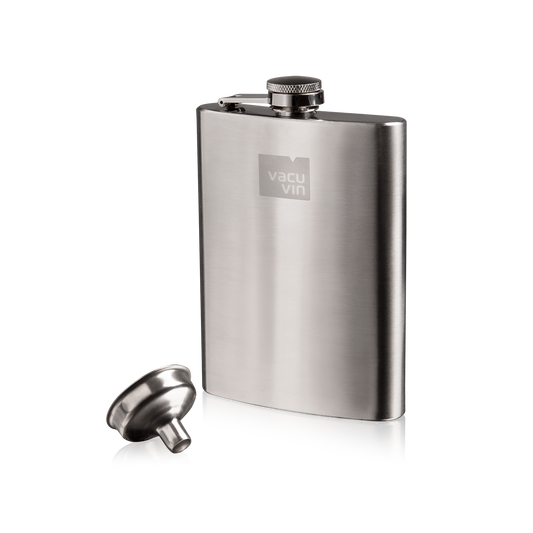 HIP FLASK & FUNNEL - STAINLESS STEEL - VACU VIN #7863360