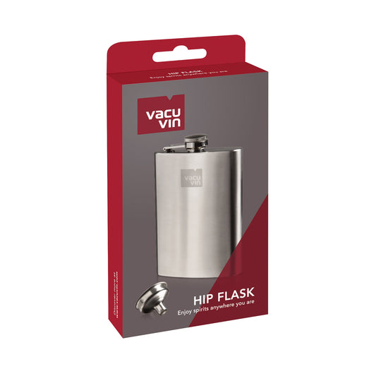 HIP FLASK & FUNNEL - STAINLESS STEEL - VACU VIN #7863360