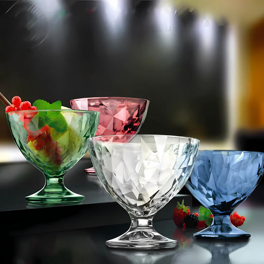 DIAMOND DESSERT BOWL - PURPLE - BORMIOLI ROCCO # 3.02256