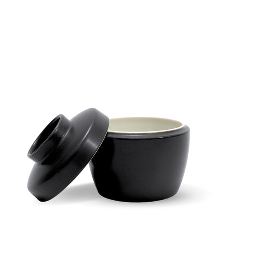DE TERRA SOUP BOWL WITH LID 4" l 10CM - MATT BLACK - DON BELLINI # DB2120210
