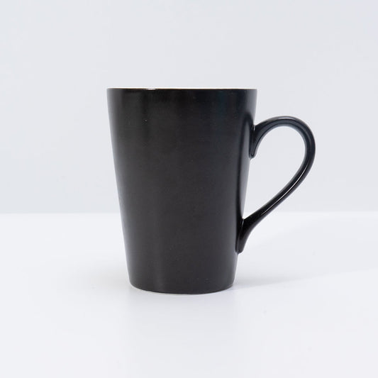 DE TERRA V SHAPE MUG 270ML l 8 x 10.5CM - MATT BLACK - DON BELLINI # DB2139227