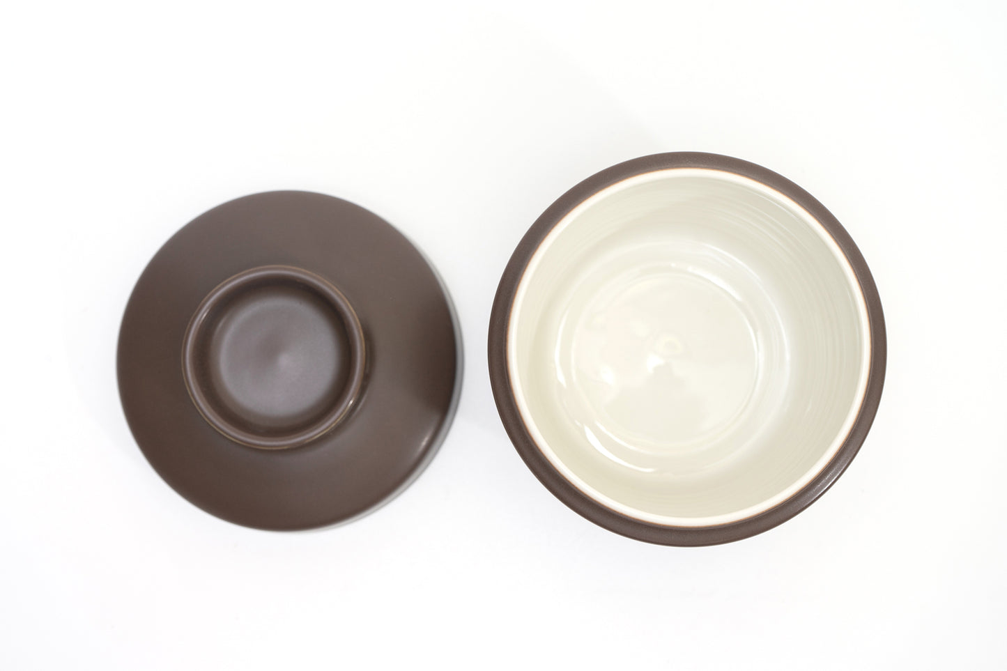 DE TERRA SOUP BOWL WITH LID 4" l 10CM - DARK BROWN - DON BELLINI # DB2320210