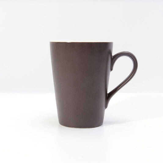 DE TERRA V SHAPE MUG 270ML l 8 x 10.5CM - DARK BROWN - DON BELLINI # DB2339227