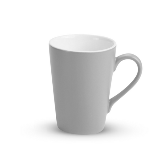 DE TERRA V SHAPE MUG 270ML l 8 x 10.5CM - LIGHT GREY - DON BELLINI # DB2439227