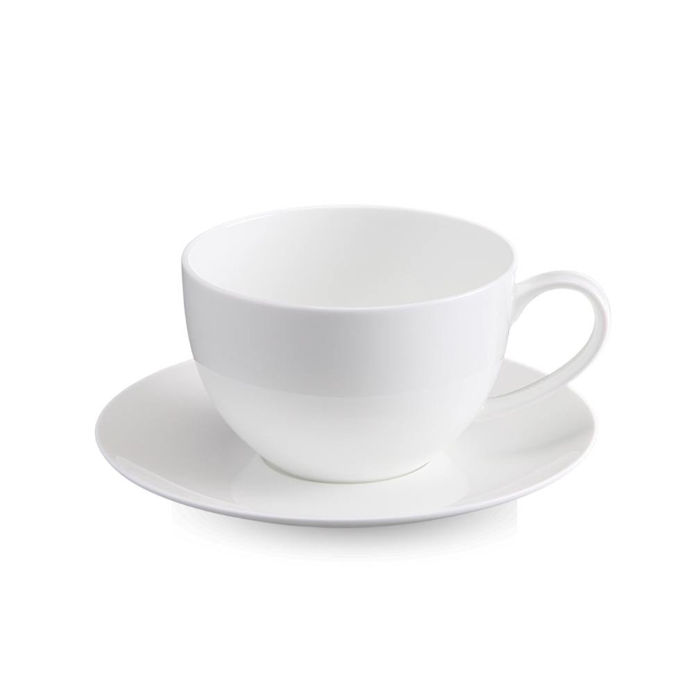 BONE CHINA CUP & SAUCER - WHITE - DON BELLINI # DB1030027