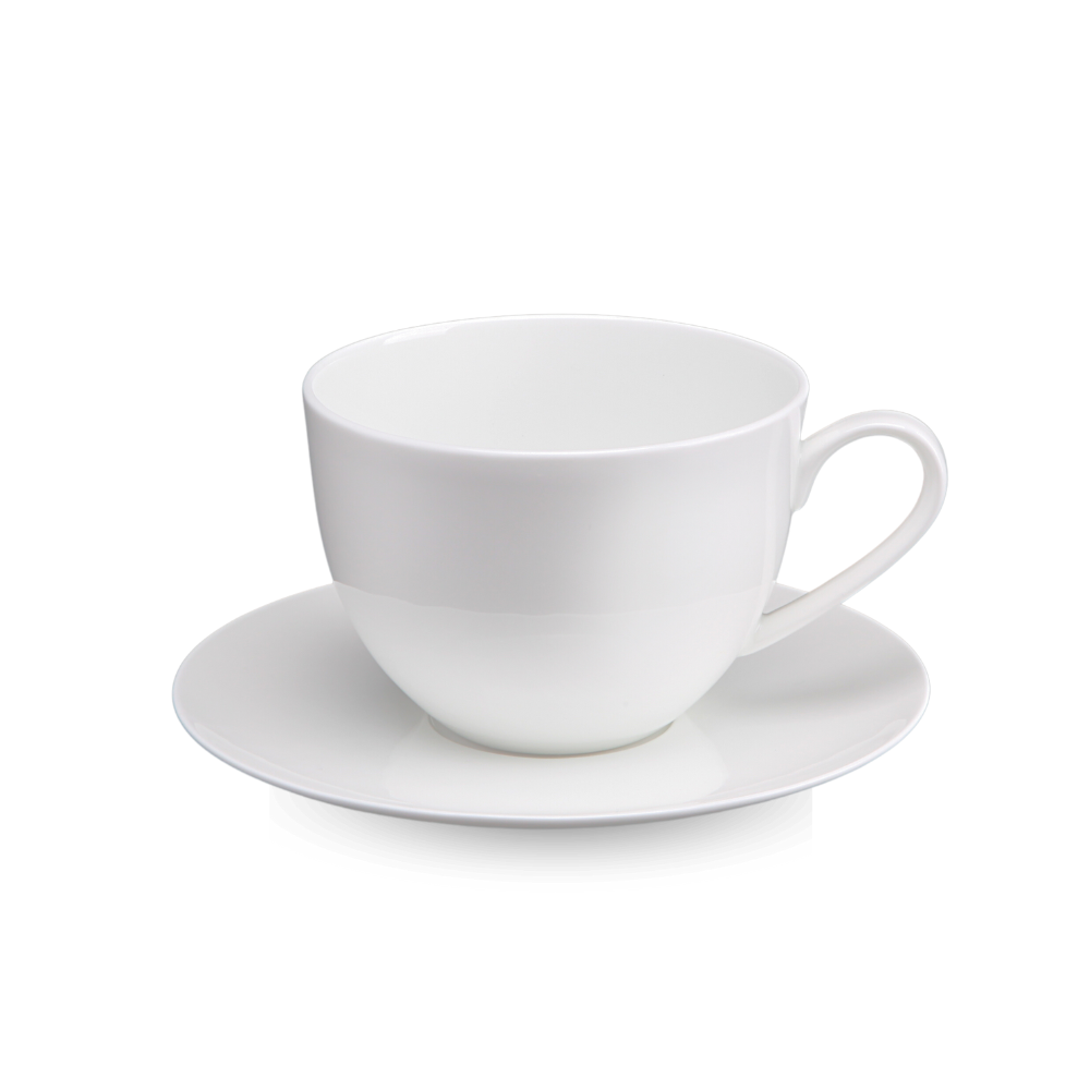 BONE CHINA CUP & SAUCER - WHITE - DON BELLINI # DB1030036