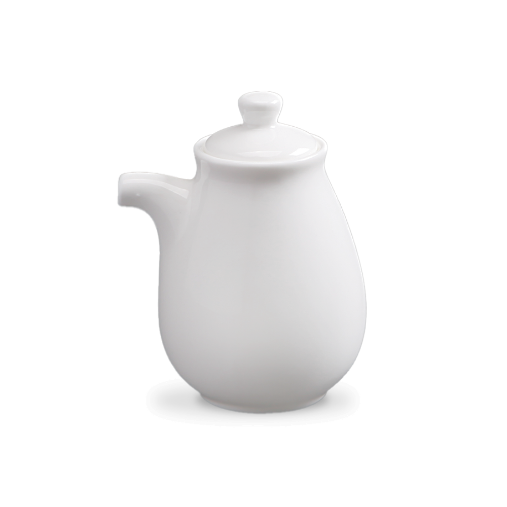 精美瓷器醬油瓶 6 盎司 | 170 毫升 - 白色 - DON BELLINI DB306SB17