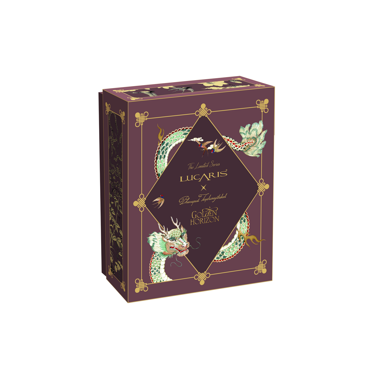 Golden Horizon Muse Bordeaux Emerald Dragon & Swallow 770ml - LUCARIS # 3LS21BD2702G0005