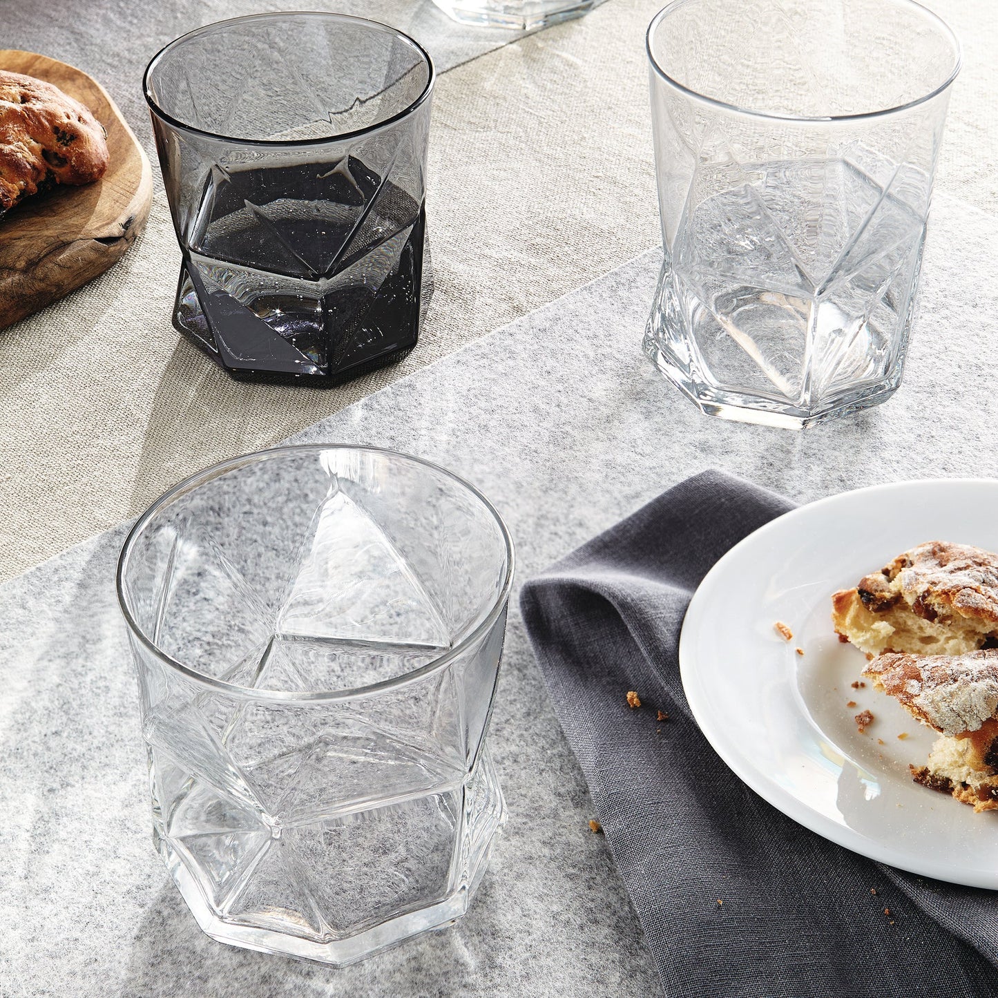 CASSIOPEA GLASS ONYX - GREY - BORMIOLI ROCCO # 2.34540