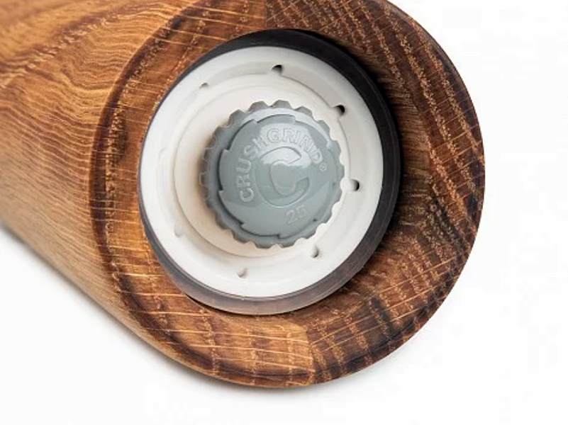 CERAMIC GRINDER PEPPER (OAK) - BROWN - CRUSHGRIND # 70251-2002