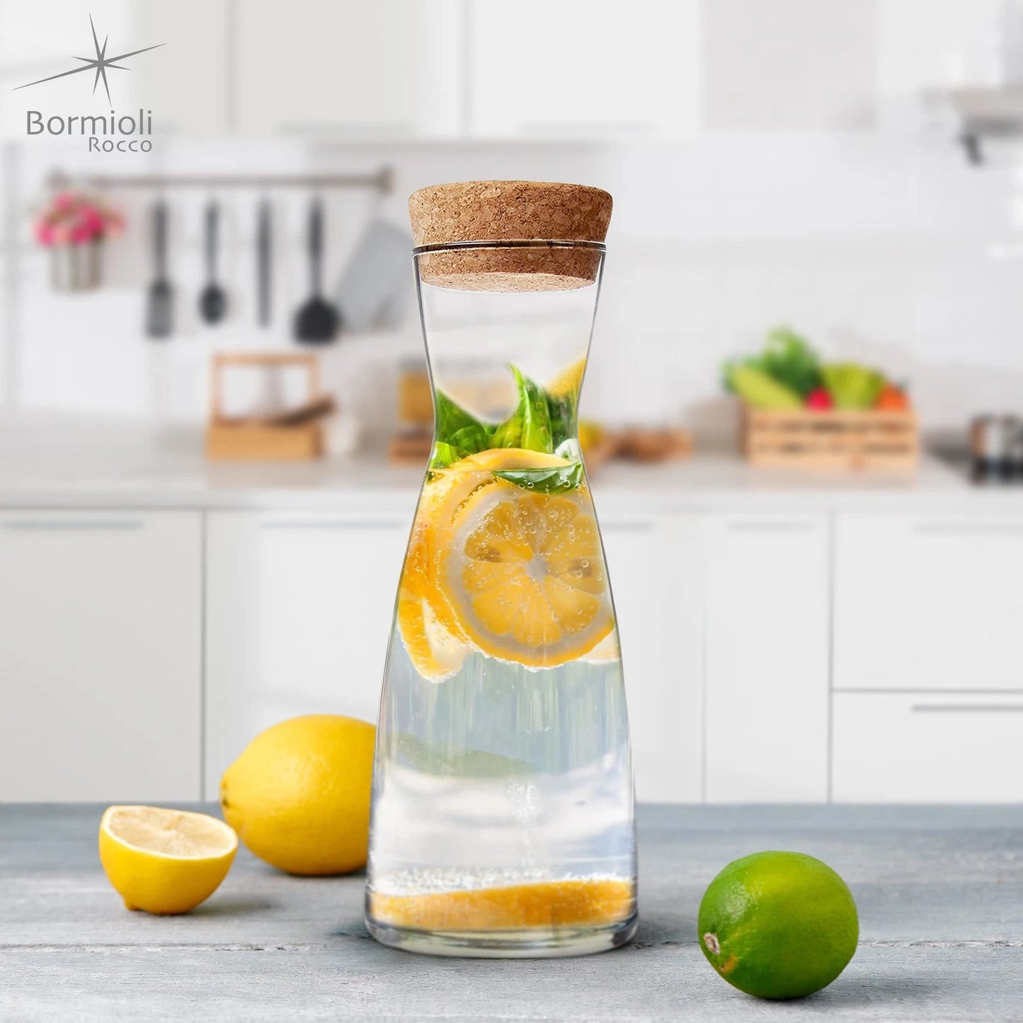 YPSILON CARAFE 0.25L WITH CORK - BORMIOLI ROCCO # 1.25071