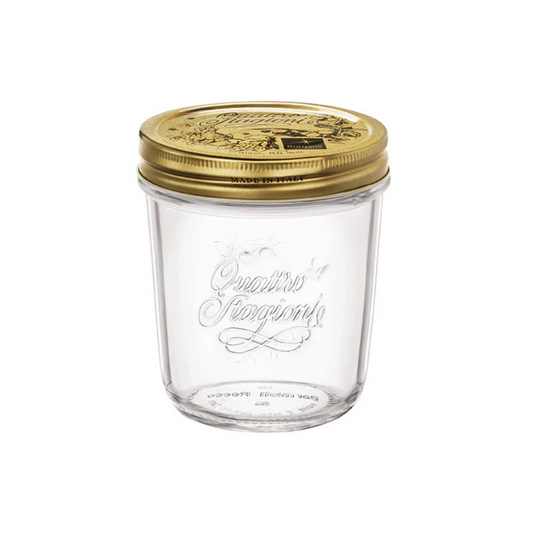 QUATTRO STORAGE JAR WITH GOLD LID - BORMIOLI ROCCO # 3.54756