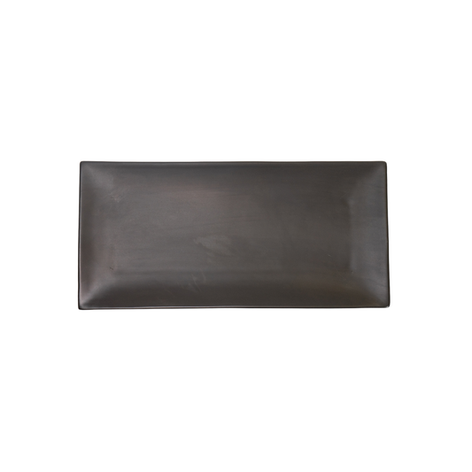 DE TERRA RECT. PLATE 13" l 33 CM - MATT BLACK - DON BELLINI # DB2113033