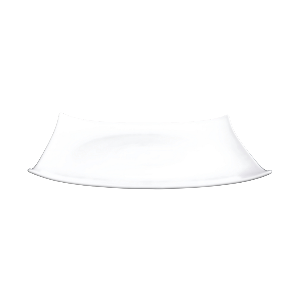 FINE CHINA SQUARE PLATE 10" | 25 CM - WHITE - DON BELLINI # DB3012425