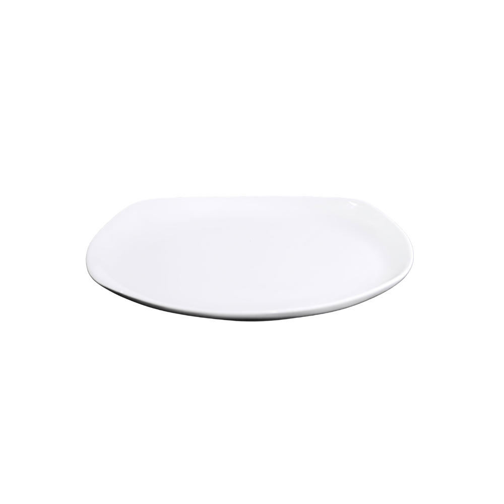 FINE CHINA SQUARE COUPE PLATE 9" | 23 CM - WHITE - DON BELLINI # DB3012023