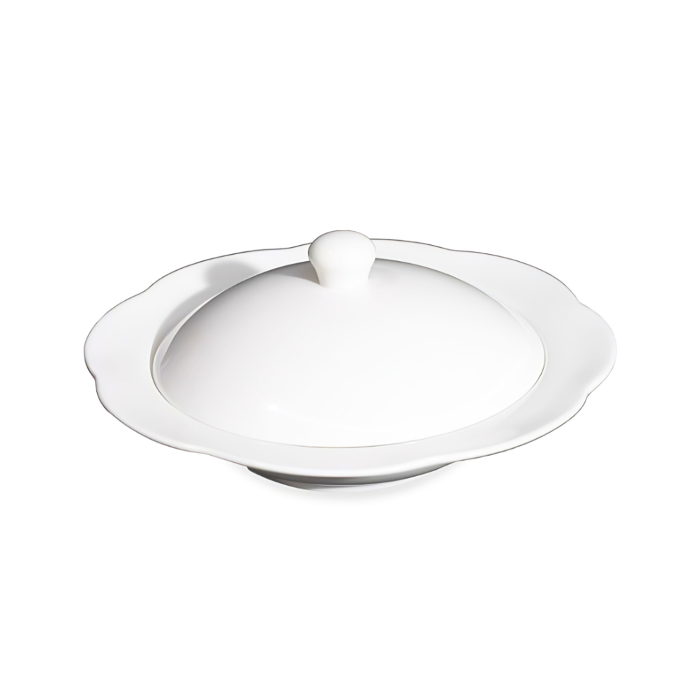 BONE CHINA SOUP CUP WITH LID - WHITE - DON BELLINI # DB1024014