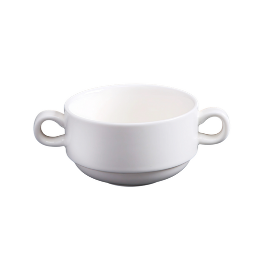 精美瓷湯杯 4 英吋 | 10 公分 10 液體盎司 | 300 毫升 - 白色 - DON BELLINI # DB3020910
