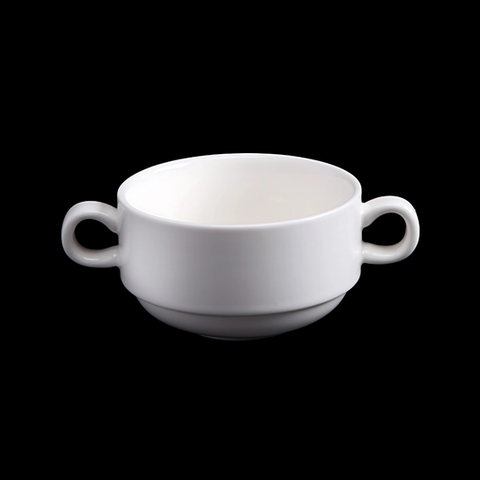 精美瓷湯杯 4 英吋 | 10 公分 10 液體盎司 | 300 毫升 - 白色 - DON BELLINI # DB3020910