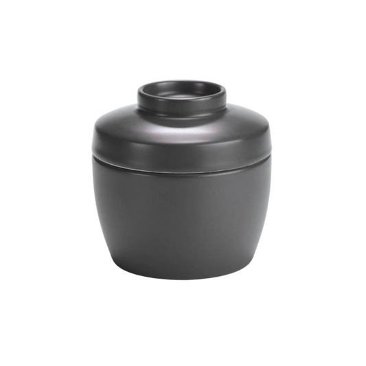 DE TERRA SOUP BOWL WITH LID 4" l 10CM - MATT BLACK - DON BELLINI # DB2120210