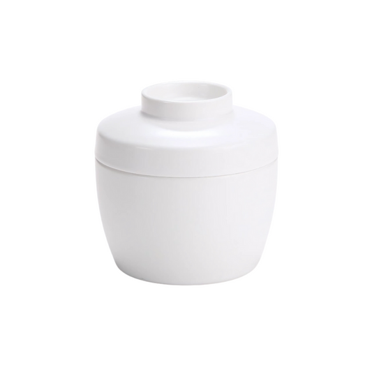 DE TERRA SOUP BOWL WITH LID 4" l 10CM - LUSTRE PEARL - DON BELLINI # DB2620210