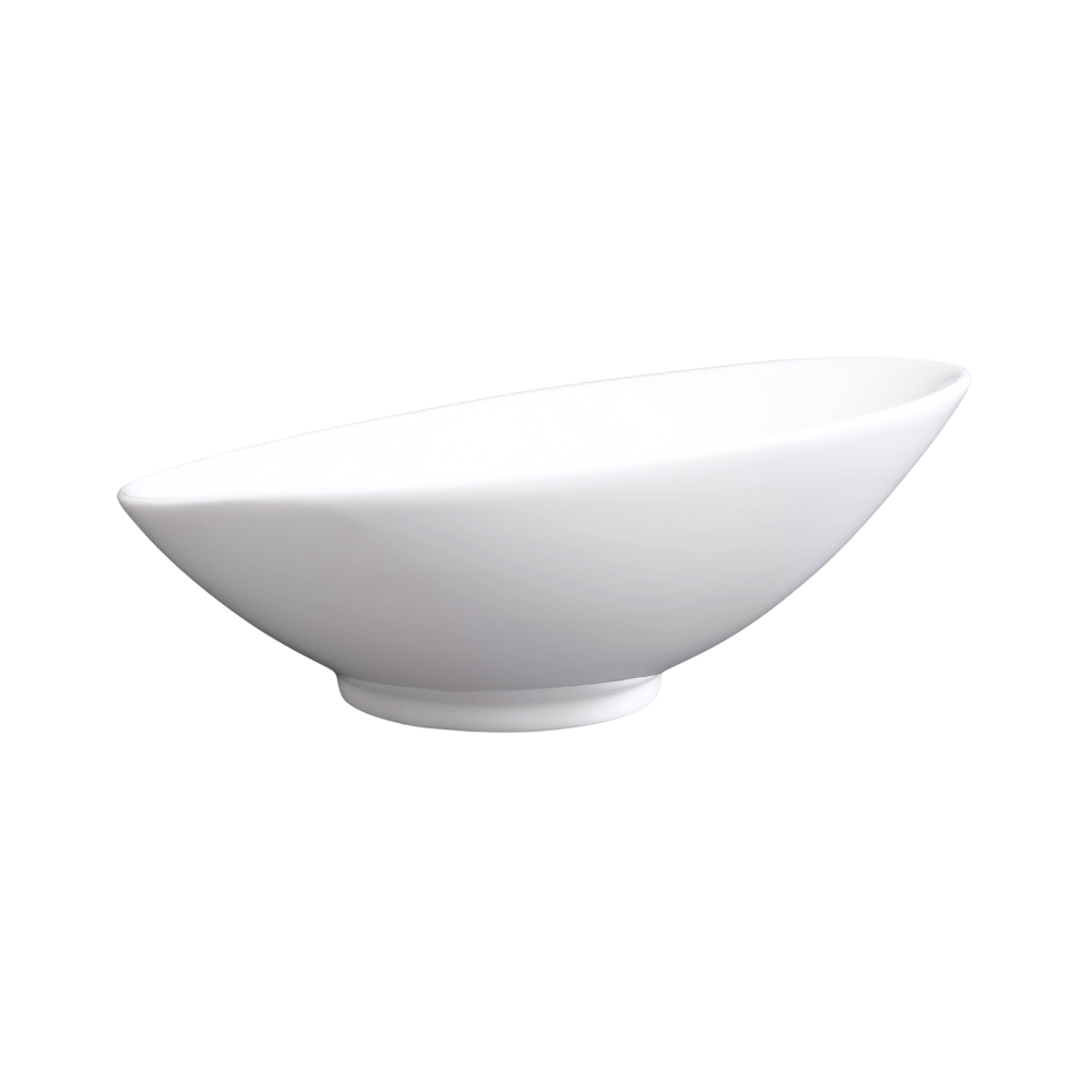FINE CHINA SLANTING BOWL 9" | 23 CM - WHITE - DON BELLINI # DB3020223