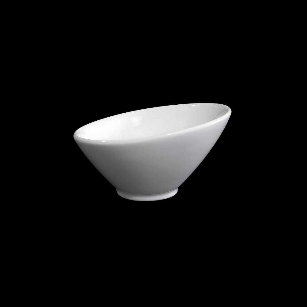 FINE CHINA SLANTING BOWL 4.5" | 11 CM - WHITE - DON BELLINI # DB3020212