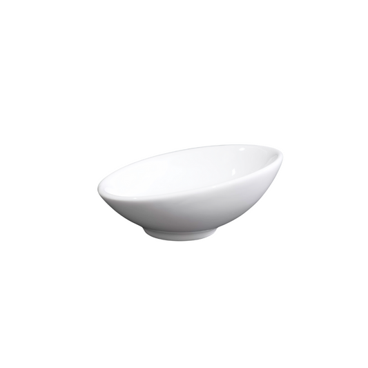 精美瓷器斜口碗 4 英寸 | 10 厘米 - 白色 - DON BELLINI # DB3020210