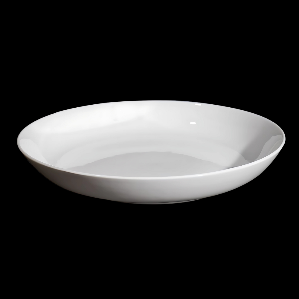 BONE CHINA SHALLOW PLATE - WHITE - DON BELLINI # DB1010426
