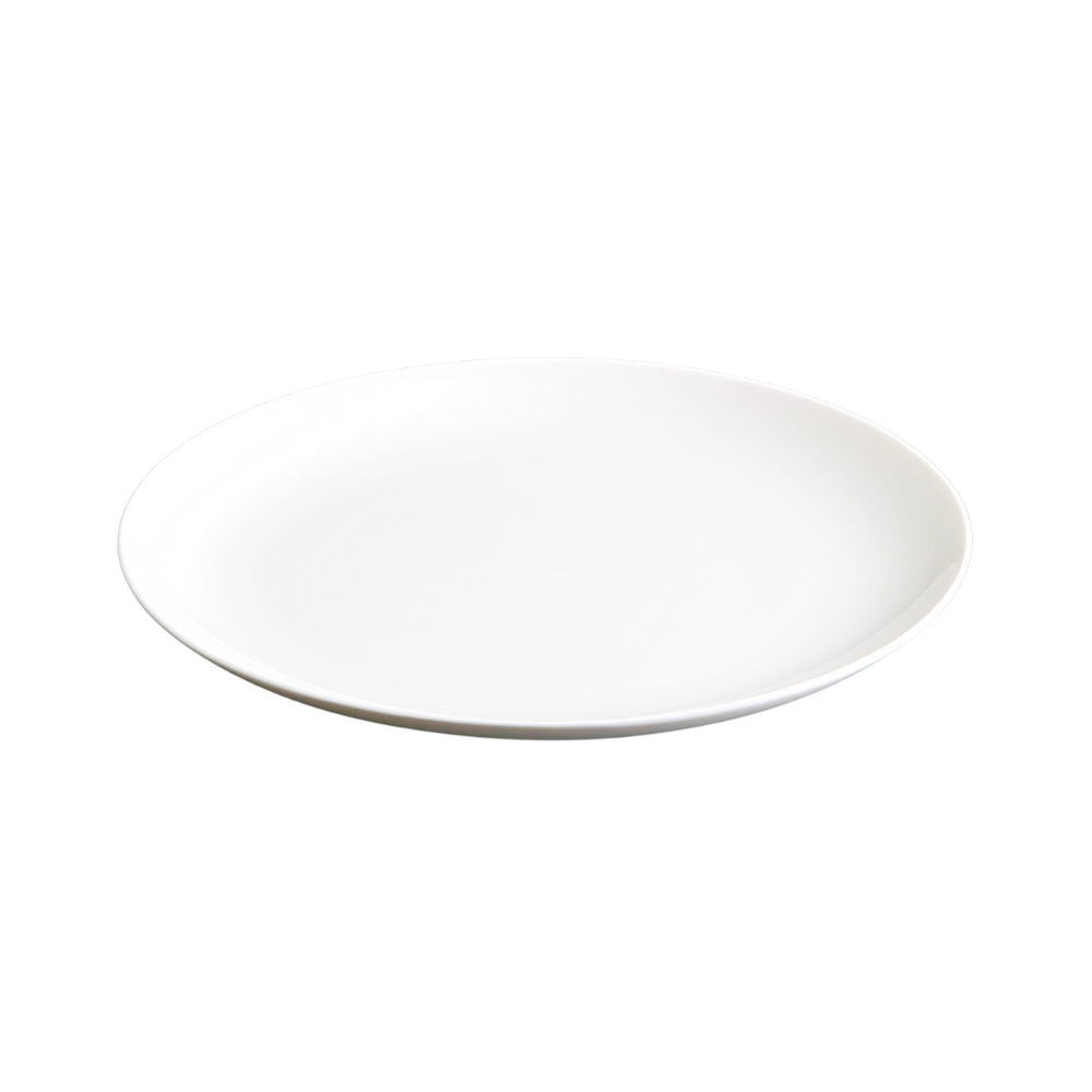 BONE CHINA SHALLOW PLATE - WHITE - DON BELLINI # DB1010423