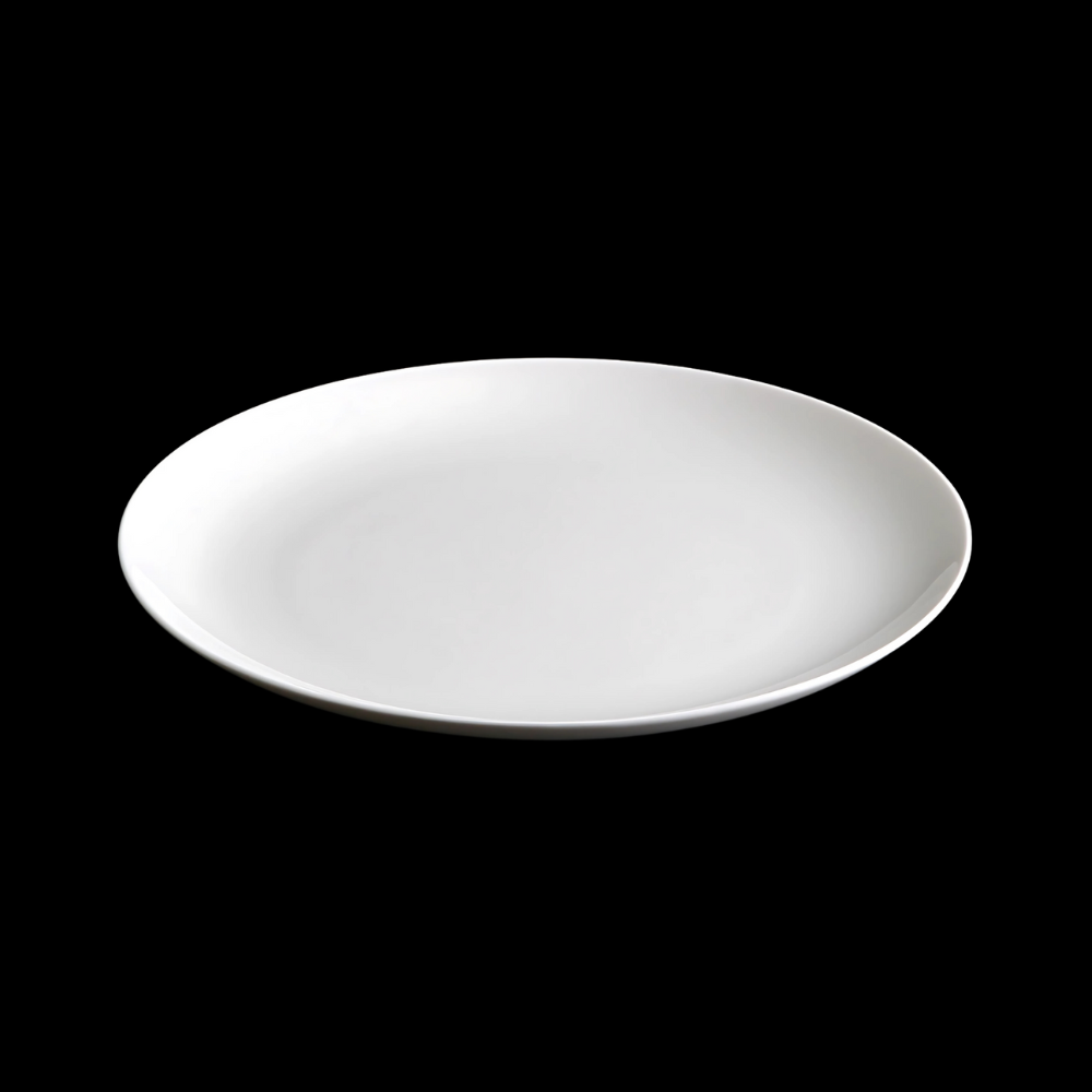BONE CHINA SHALLOW PLATE - WHITE - DON BELLINI # DB1010423