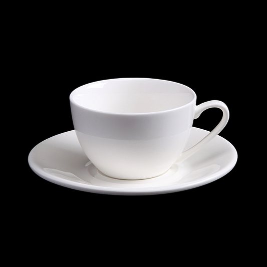 FINE CHINA 6 OZ | 180 ML CAPPUCCINO CUP - WHITE - DON BELLINI # DB3030018