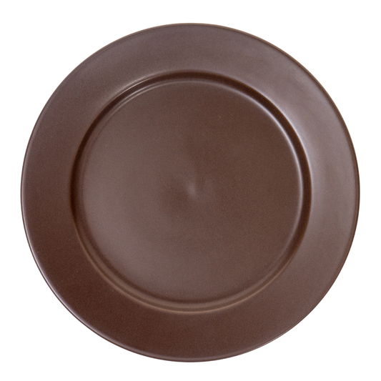 DE TERRA PLATE 12" l 30CM - DARK BROWN - DON BELLINI # DB2310130