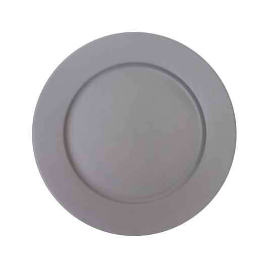 DE TERRA PLATE 10" l 25CM - LIGHT GREY - DON BELLINI # DB2410125