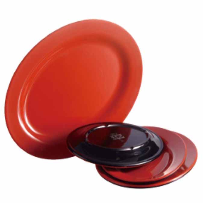 BR 8" OVAL PLATE - BLACK - EFAY # 104008RDBK