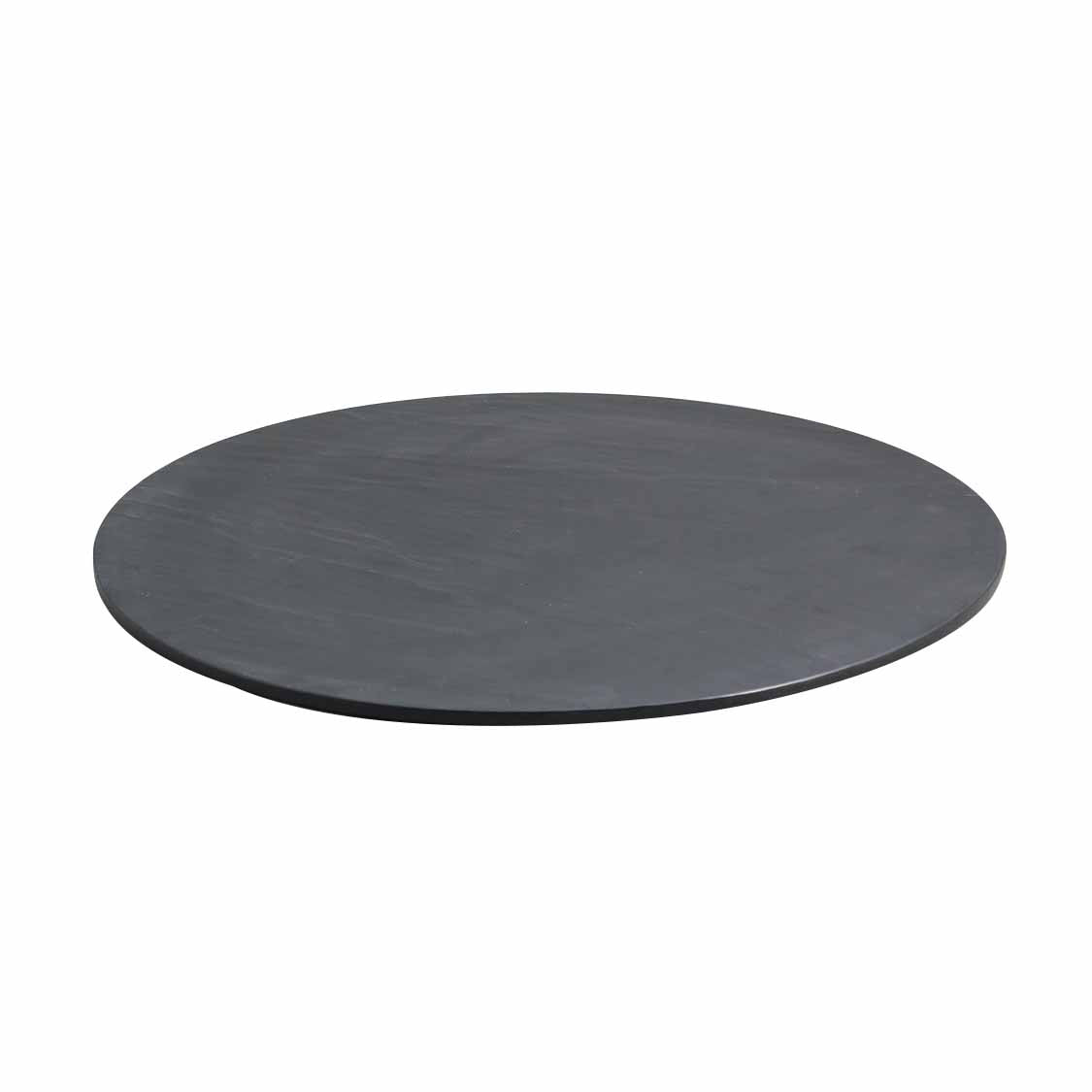 TAROKO GRANTIE 17" ROUND SLATE PLATTER - BLACK SLATE - EFAY # 109917TBK1