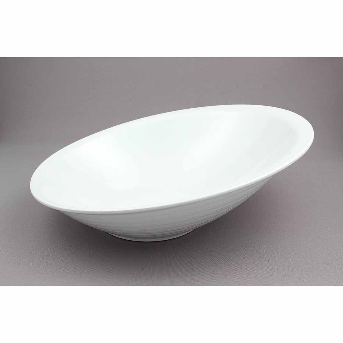 SPIN 15" ELLIPS BOWL - IVORY - EFAY # 200515