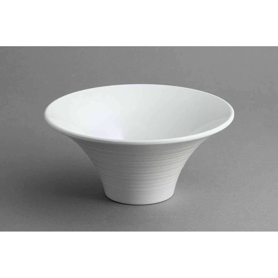 SPIN 8" ROUND BOWL - IVORY - EFAY # 200608