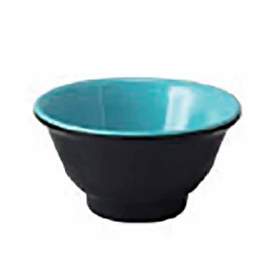 BR 4" TREASURE RICE BOWL - FREEDOM BLUE/BLACK - EFAY # 203504FBBK
