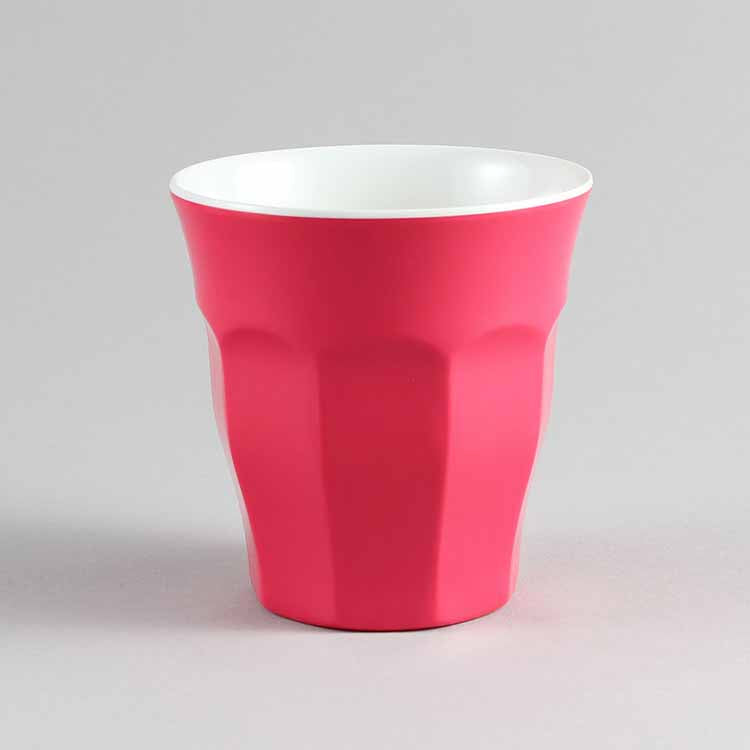 MACARON 10OZ TUMBLER - IVORY - CUTIE RED - EFAY # 302710IVCR