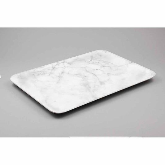 15" RECT TRAY - WHITE CARRARA - EFAY # 404015PW9